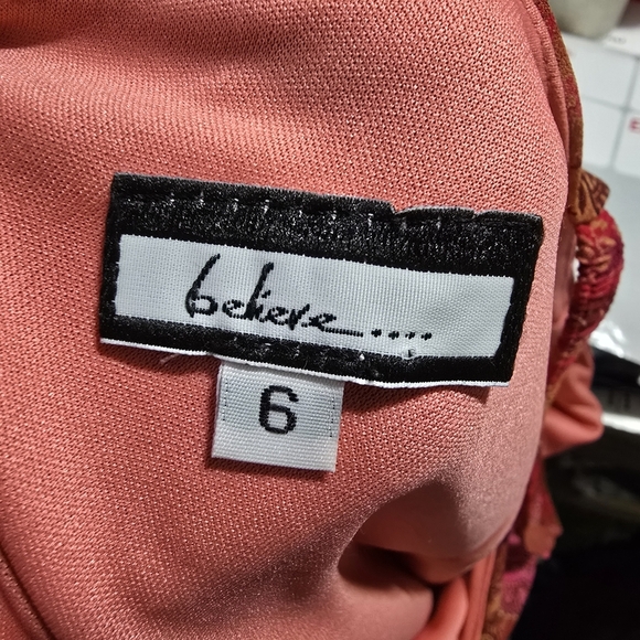 Vintage Red and Pink Floral Paisley 90s Y2k Patchwork Dress - Picture 6 of 8